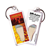 Hawaii FootWhere® Souvenir Keychains. 72 pieces/6 assorted styles.
