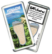 Hawaii FootWhere® Souvenir Magnet. 72 pieces/6 assorted styles.