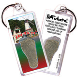 Helen, GA FootWhere® Souvenir Keychain. 72 pieces/6 assorted styles.