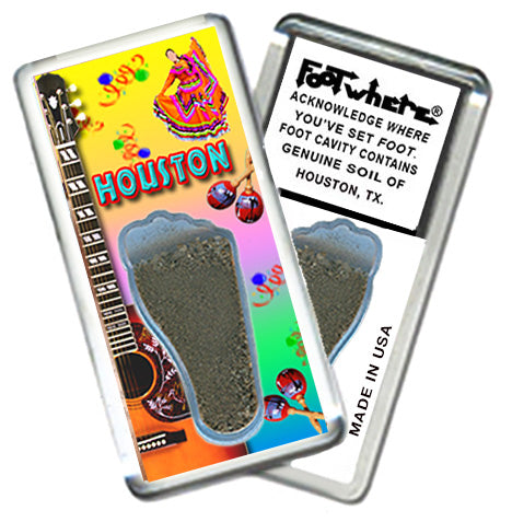 Houston FootWhere® Souvenir Magnet. 72 pieces/6 assorted styles.