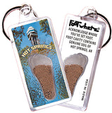 Hot Springs FootWhere® Souvenir Keychain. 72 pieces/6 assorted styles.