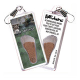 Hot Springs FootWhere® Souvenir Zipper-Pull. 72 pieces/6 assorted styles.