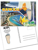 Hawaii FootWhere® Souvenir Postcard. 144 Pieces/1 Gross.