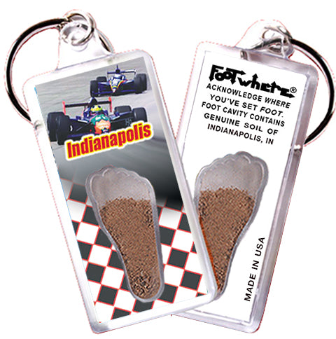 Indianapolis FootWhere® Souvenir Keychain. 72 pieces/6 assorted styles.
