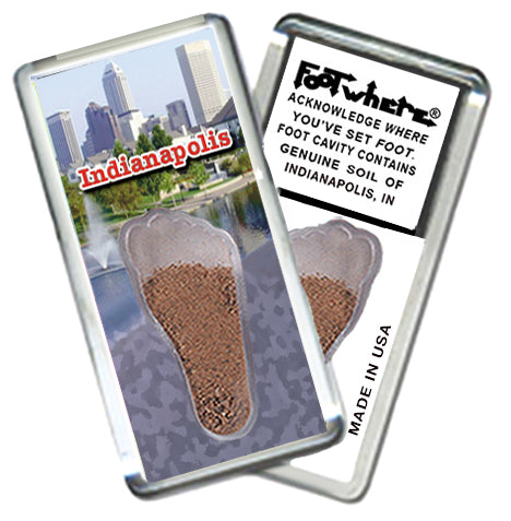 Indianapolis FootWhere® Souvenir Magnet. 72 pieces/6 assorted styles.