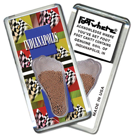 Indianapolis FootWhere® Souvenir Magnet. 72 pieces/6 assorted styles.