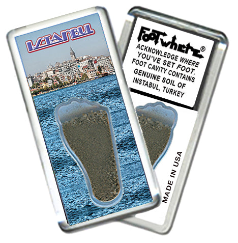Istanbul FootWhere Souvenir Magnet. Made in USA