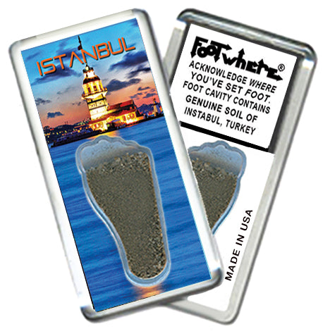 Istanbul FootWhere Souvenir Magnet. Made in USA