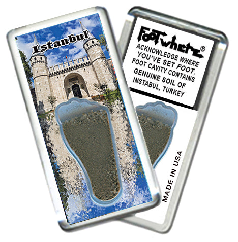 Istanbul FootWhere Souvenir Magnet. Made in USA