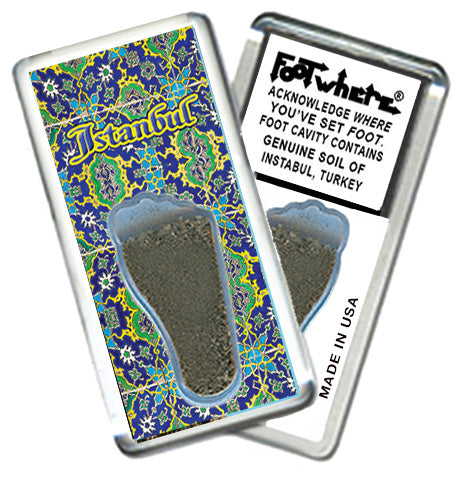 Istanbul FootWhere Souvenir Magnet. Made in USA
