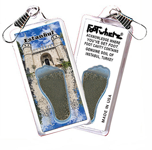 Istanbul FootWhere® Souvenir Zipper-Pull. 72 pieces/6 assorted styles.