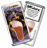 Jackson FootWhere® Souvenir Magnet. 72 pieces/6 assorted styles.