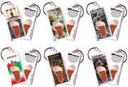 Jackson FootWhere® Souvenir Keychain. 6 Piece Set. Made in USA
