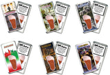 Jackson FootWhere® Souvenir Magnet. 6 Piece Set. Made in USA
