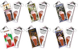 Jackson FootWhere® Souvenir Zipper-Pulls. 6 Piece Set. Made in USA