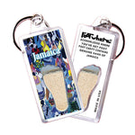 Load image into Gallery viewer, Jamaica FootWhere Souvenir Keychain. 72 pieces/6 assorted styles.