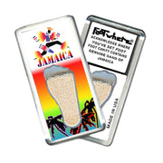 Jamaica FootWhere® Souvenir Magnet. 72 pieces/6 assorted styles.