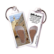 Jerusalem FootWhere® Souvenir Keychain. 72 pieces/ 6 assorted styles.