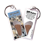 Load image into Gallery viewer, Jerusalem FootWhere® Souvenir Keychains. 6 Piece Set - Assorted styles.