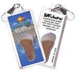 Load image into Gallery viewer, Jerusalem FootWhere Souvenir Zipper-Pulls. 6 Piece Set - Assorted styles
