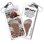 Load image into Gallery viewer, Jerusalem FootWhere Souvenir Zipper-Pulls. 6 Piece Set - Assorted styles