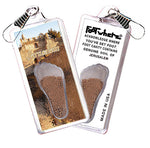 Load image into Gallery viewer, Jerusalem FootWhere® Souvenir Zipper-Pull. Made in USA