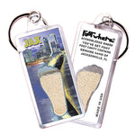 Load image into Gallery viewer, Jacksonville FootWhere® Souvenir Keychains. 6 Piece Set. Made in USA

