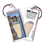 Load image into Gallery viewer, Jacksonville FootWhere® Souvenir Keychains. 6 Piece Set. Made in USA
