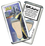 Jacksonville FootWhere® Souvenir Magnet. 72 pieces/6 assorted styles.