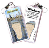 Jacksonville FootWhere® Souvenir Zipper-Pull. 72 pieces/6 assorted styles