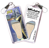 Jacksonville FootWhere® Souvenir Zipper-Pull. 72 pieces/6 assorted styles
