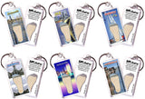 Jacksonville FootWhere® Souvenir Keychain. 72 pieces/6 assorted styles.
