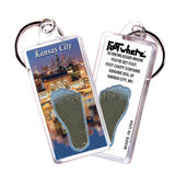 Kansas City FootWhere® Souvenir Keychain. 72 pieces/6 assorted styles