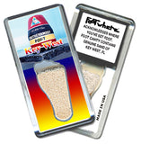 Key West FootWhere® Souvenir Fridge Magnets. 6 Piece Set. Made in USA