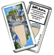 Key West FootWhere® Souvenir Magnet. 72 pieces/6 assorted styles.