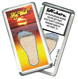 Key West FootWhere® Souvenir Fridge Magnets. 6 Piece Set. Made in USA