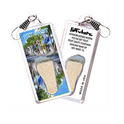Key West FootWhere® Souvenir Zipper-Pull. 6 Piece Set. Made in USA
