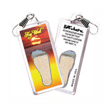 Key West FootWhere® Souvenir Zipper-Pull. 72 pieces/6 assorted styles.