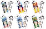 Key West FootWhere® Souvenir Zipper-Pull. 72 pieces/6 assorted styles.