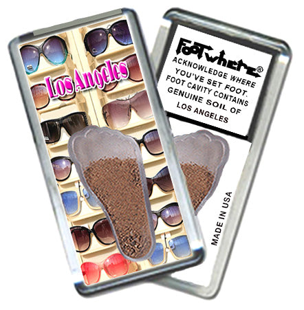 Los Angeles FootWhere® Souvenir Magnet. 72 pieces/6 assorted styles.