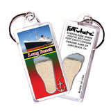 Long Beach FootWhere® Souvenir Keychain. 72 pieces/ 6 assorted styles.