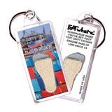 Long Beach FootWhere® Souvenir Keychain. 72 pieces/ 6 assorted styles.