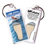 Long Beach FootWhere® Souvenir Keychain. 72 pieces/ 6 assorted styles.