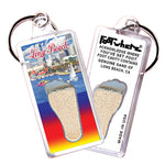Load image into Gallery viewer, Long Beach FootWhere® Souvenir Keychains. 6 Piece Set. Made in USA
