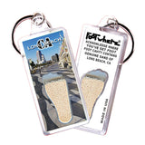 Long Beach FootWhere® Souvenir Keychain. 72 pieces/ 6 assorted styles.