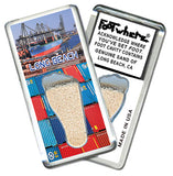 Long Beach FootWhere® Souvenir Magnet. 72 pieces/ 6 assorted styles.