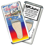 Long Beach FootWhere® Souvenir Magnet. 72 pieces/ 6 assorted styles.