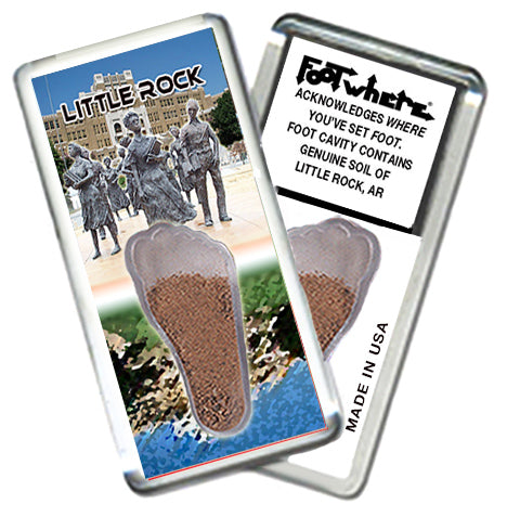 Little Rock FootWhere® Souvenir Magnet. 72 pieces/ 6 assorted styles.