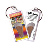 Las Vegas FootWhere® Souvenir Keychain. 72 pieces/6 assorted styles.