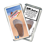 Las Vegas FootWhere® Souvenir Magnet. 72 pieces/6 assorted styles.